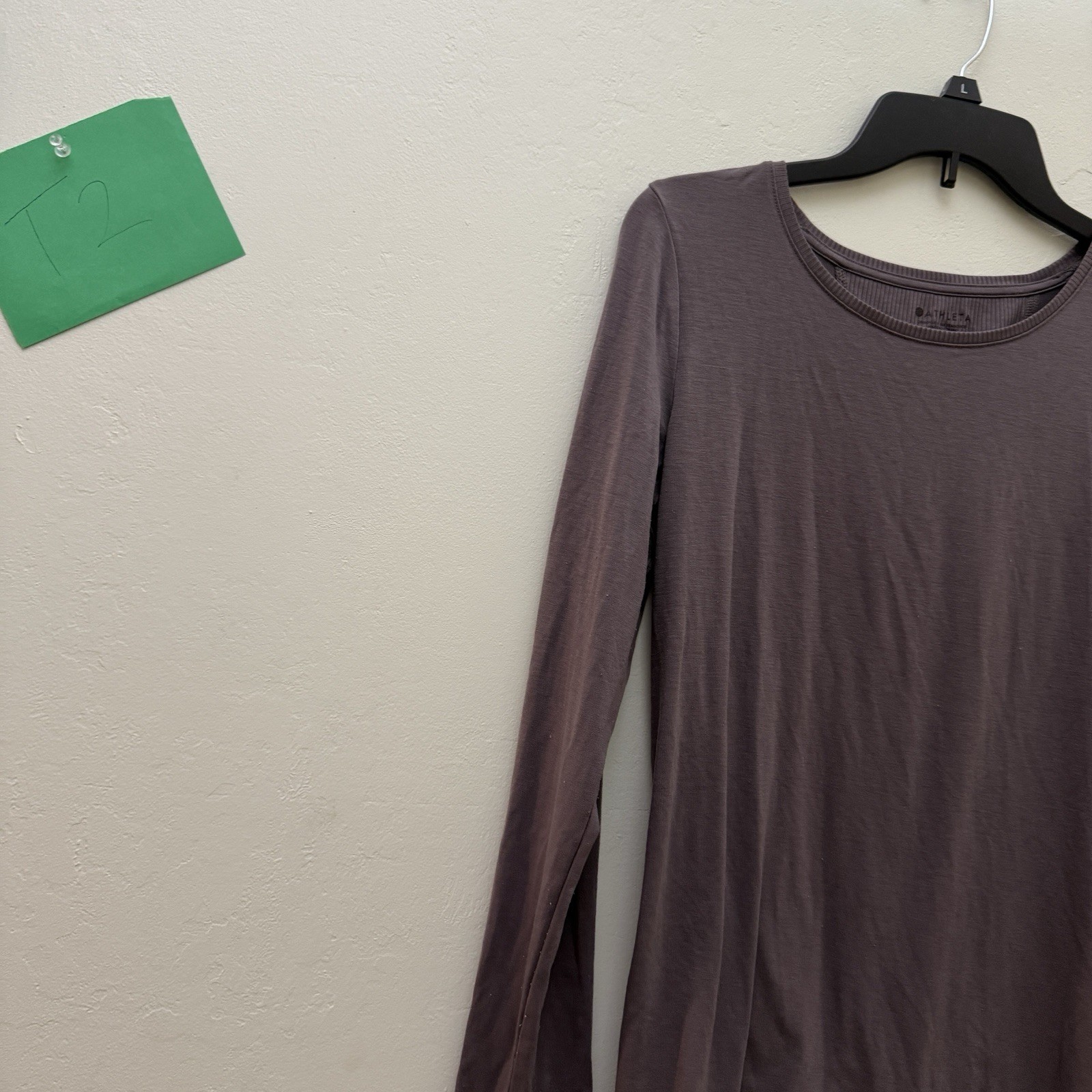 ATHLETA top small Dark Gray Athletic Split Back L… - image 2