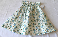 BNWT MAGGIE & ZOE BABY GIRLS FLORAL LINED DRESS & BLUE PANTS - AGE 18 MONTHS