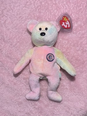 1999 B.B Birthday Bear Rainbow B-Day Ty Beanie Baby Retired Mint Condition