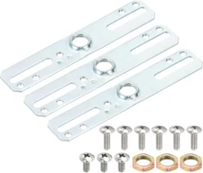 MECCANIXITY Light Fixture Crossbar Kit, 100x20mm Mounting Bracket Silver Tone 