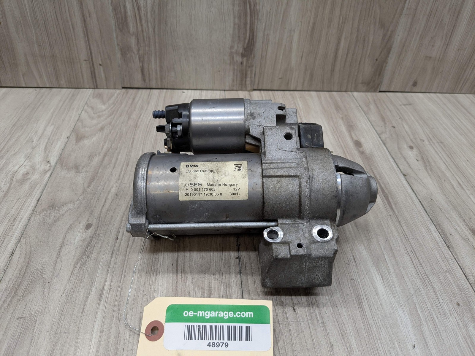16-21 OEM BMW F22 F30 F32 F33 F36 G01 G30 330 430 530 Engine B46 Starter Motor