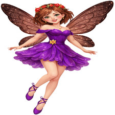 30 Custom Violet Fantasy Fairy Personalized Address Labels