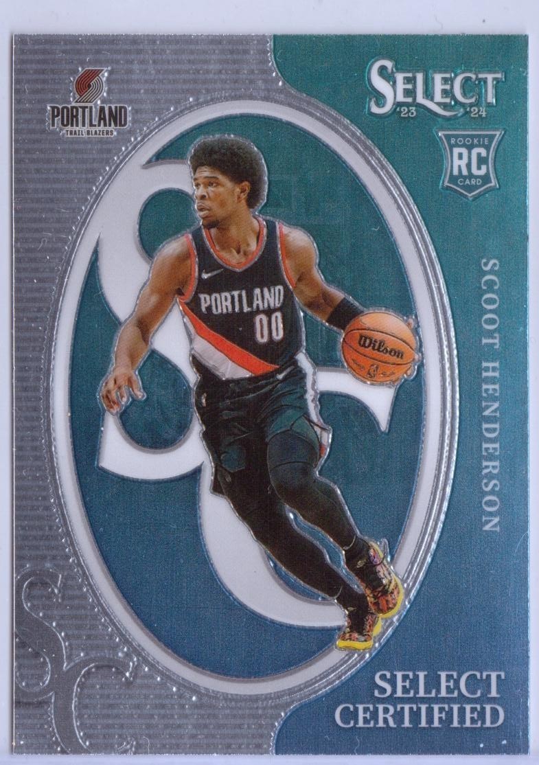 2023-24 Select Certified #19 Scoot Henderson RC - Portland Trail Blazers