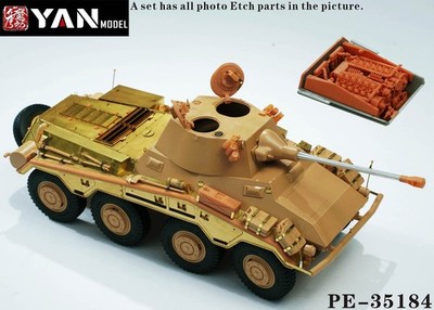 1/35 Yan Models #PE-35184 Sd.Kfz.234/2 Puma Etching Parts for Rye Field 5110
