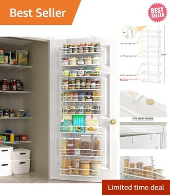 Elegant 9-Tier Over The Door Pantry Organizer - Maximize Kitchen Storage