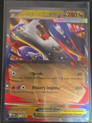 Mega Latias EX 011 Me: Mega Evolution Promo Pokémon TCG Holo Full Art 280 HP