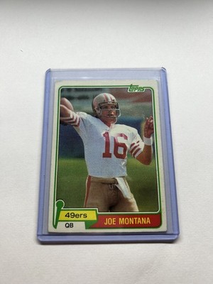 1981 Topps - Joe Montana #216 (Great Condition, Light Edge Wear)