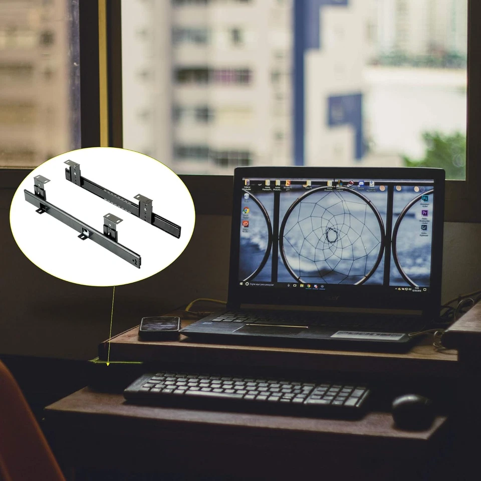 - Set Di Guide Con Cuscinetti a Sfere E Regolazione in Altezza per Cassetto/Ripi - Immagine 4 di 4