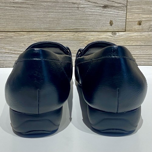 LifeStride Demure Black Horsebit Low Wedge Loafer Shoes Vegan Women’s 8.5 M EUC - Picture 7 of 9