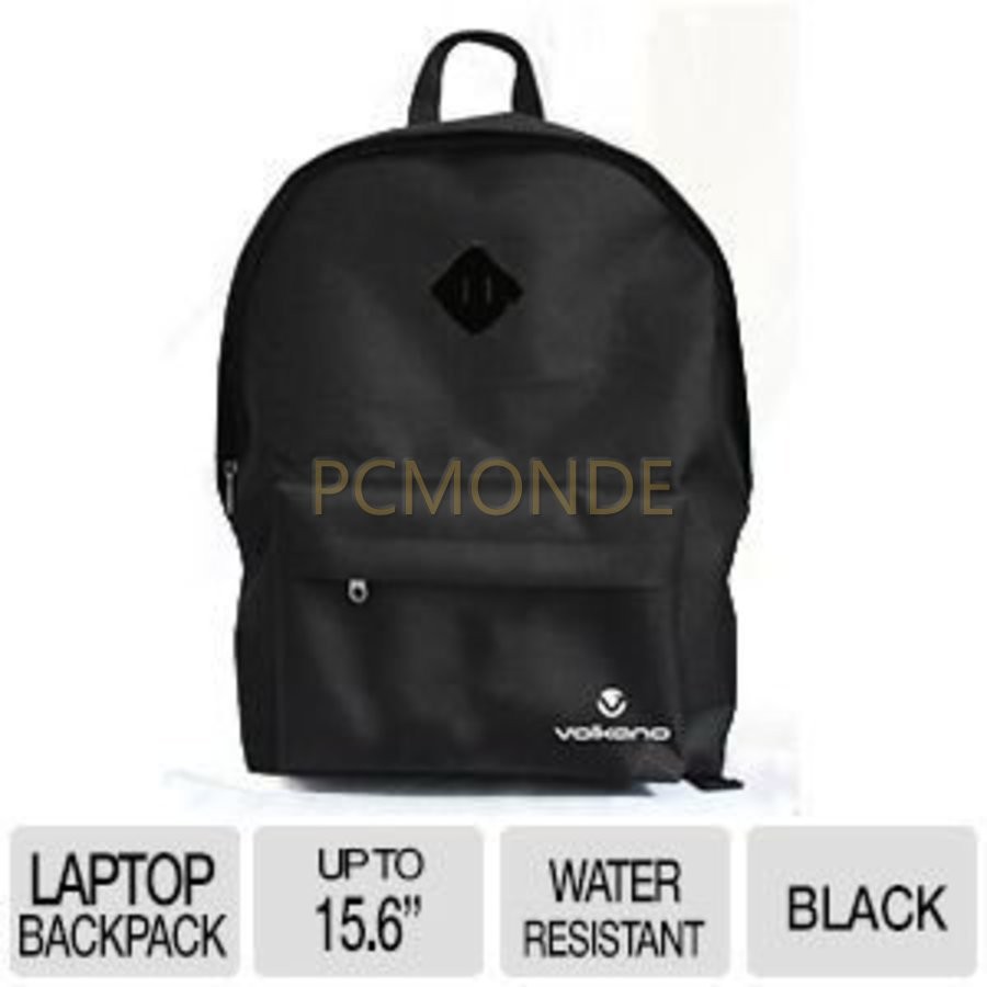 Volkano 15.6-inch Laptop Backpack Black Water Resistant (VL1011)