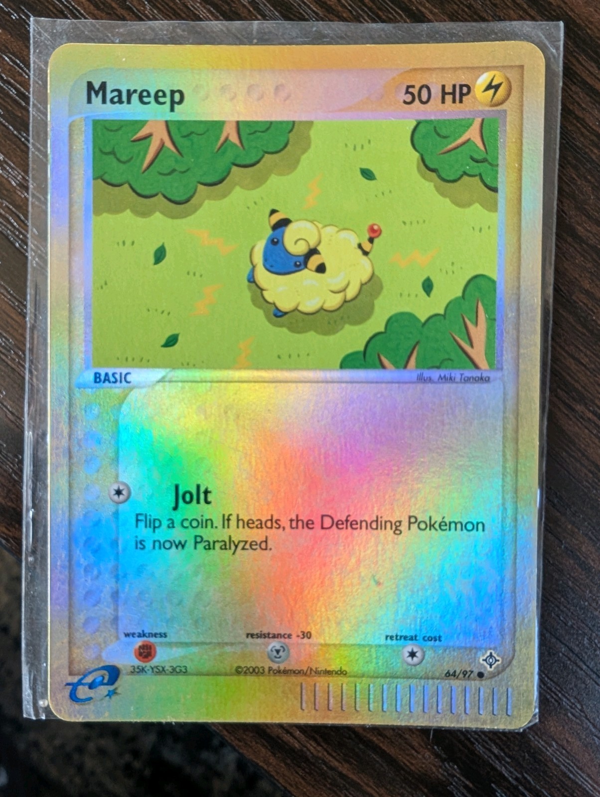 Pokemon Mareep 64/97 Reverse Holo EX Dragon 2003