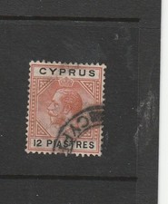 Cyprus GV Crown CA 1912/5 12 Pi Used SG 82, Note