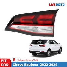 Halogen Tail Light Inner For 2022-2024 Chevy Equinox W Bulbs Right Passenger Halogen Tail Light Inner For 2022-2024 Chevy Equinox W Bulbs Right Passenger