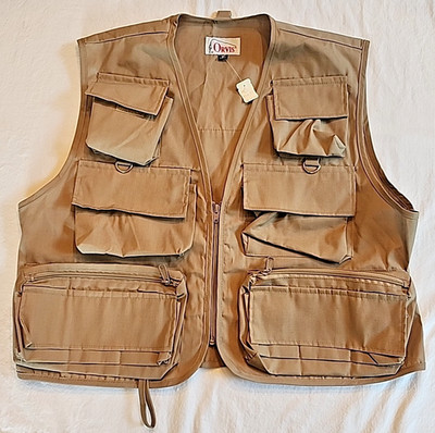 Vintage NOS Orvis Fishing Vest Men s Med Utility Pocket Fly Fishing Fly Lure