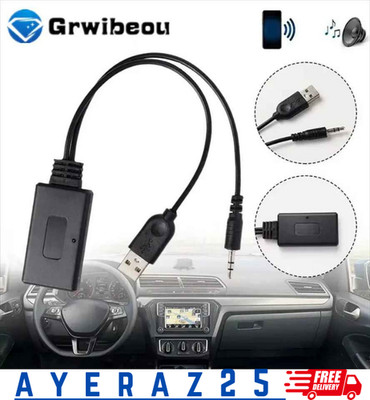 Empfängeradapter USB 3,5 mm Klinke Stereo Audio für Auto AUX Bluetooth 5.0