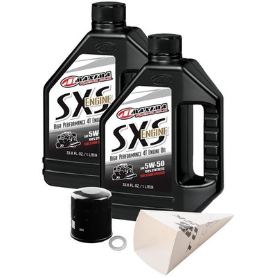 Tusk 152-986-04074aaa-f4d411 4Strk Oil Change Kit Maxima SXS Synth 5W-50 For Pol