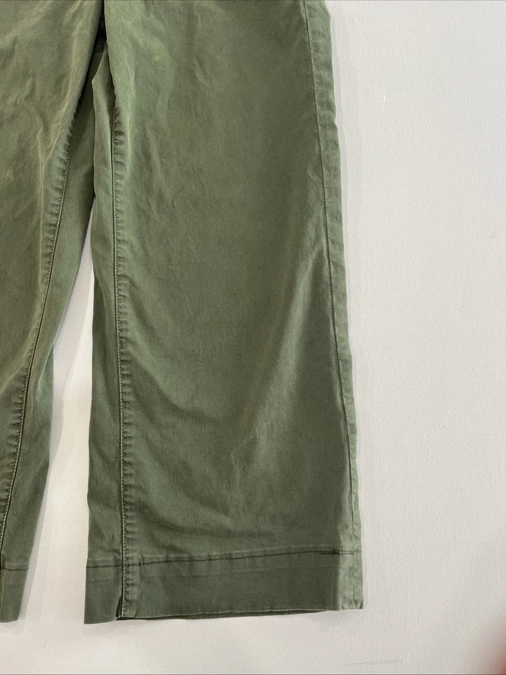 Pantalones MOTHER The Cinch Greaser Killing Time pierna ancha verde cintura alta talla 27 Foto 3 de 4