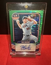 Panini 2026 Stars & Stripes Dax Whitney CNT-DW Green Prizm Auto 04/99