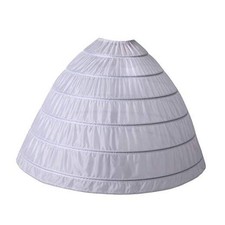 Full A-line 6 Hoop Petticoat for Women Underskirt Slip Crinoline For Bridal