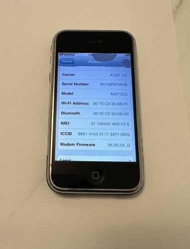 Apple iPhone 1a generazione - 8GB - Nero (AT&T) A1203 (GSM) C34 - Foto 9 di 20