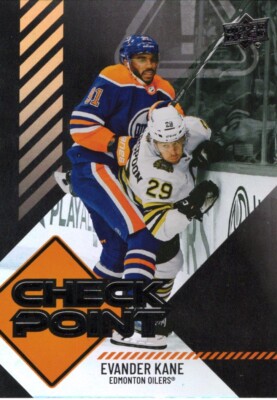 24/25 UD 1 Evander Kane Check Point Black CP-7 SP