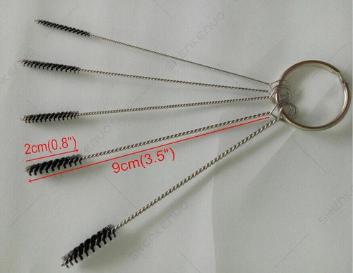 Limpiador de chorro de suciedad de carbono carburador 10 agujas de limpieza 5 cepillos kits de herramientas hágalo usted mismo - Imagen 9 de 12