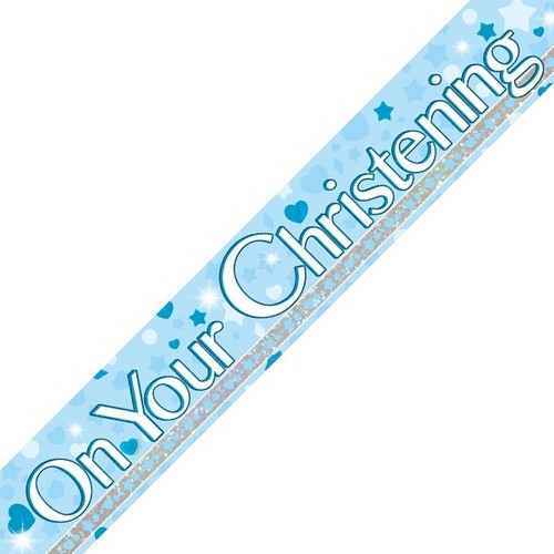 Boys Blue Christening Party Supplies Tableware Decorations Balloons Banners - Picture 10 of 28