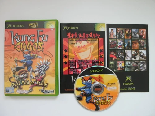 Kung Fu Chaos (Microsoft Xbox, 2003) COMPLETE WITH MANUAL