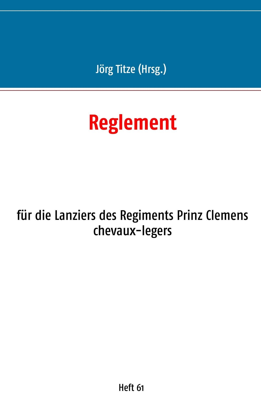 Thumbnail - Jörg Titze | Reglement | Taschenbuch | Deutsch (2020) | Paperback | 60