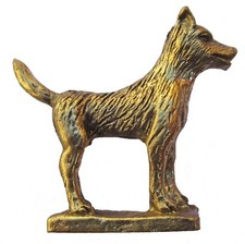 Figurine chien en laiton statuette collection animaux 