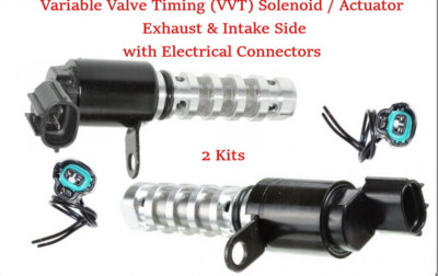 2 Variable Timing Solenoid Actuator ُL/R w/connectors For Hyundai Kia 2012-2018
