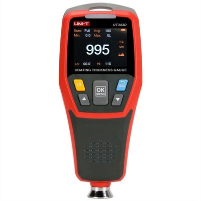 Uni-T UT343D Coating Thickness Gauge 0~1250UM Ferrous/ Non-Ferrous. wx