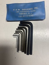 10 Pc KMG HEX KEY ALLEN WRENCH SET SAE New Old Stock Made In USA
