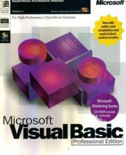 MS Visual Basic 5 Pro Professional PC CD rapid application development IDE tools