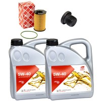 MotoröL Set Febi SAE 5W-40 8 Liter + ÖLfilter + Schraube FüR Porsche Panamera