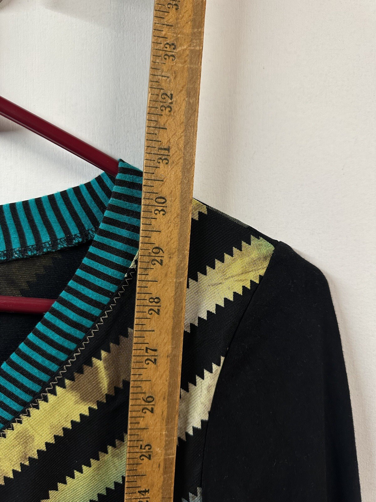 Lior Paris Multicolor Patchwork Pattern Tunic Top… - image 5