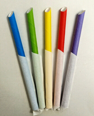 Papstar Bubble Tea Trinkhalme, ()12 mm x (L)20 cm, gehüllt, spitz Papstar Bubble Tea Trinkhalme, ()12 mm x (L)20 cm, gehüllt, spitz