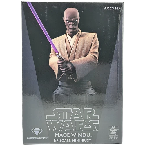 FIGURA MACE WINDU 1/7 SUAVE DIAMANTE GIGANTE SELECTO BUSTO MINI BUSTO STAR WARS CLON