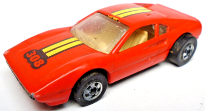 VINTAGE 1977 HOT WHEELS FERRARI 308 RED 1:64 DIECAST 2 3/4