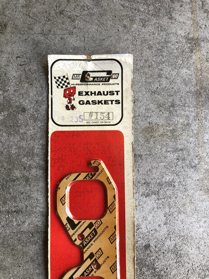Lote de 2 juntas de escape Mr Gasket novo na caixa vintage 154 Chevy 396 427 454 - Imagem 2 de 4