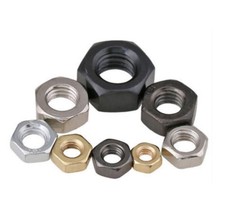 M2 M2.5 M3 M4 M5 M6 Black Nickel / Copper Plated / ZINC Hex Hexagon Nuts