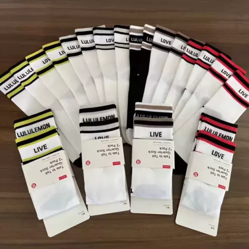 2 Pair Lululemon Athletic Socks TALE TO TELL MID CREW SOCK Size - Picture 2 of 19