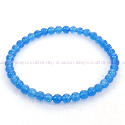Stretchy 4mm Beads Bracelets Natural Gemstone Crystal Healing Reiki Amulet - Picture 13 of 94