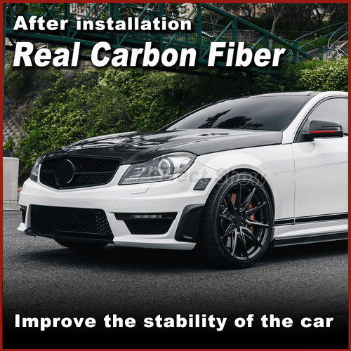 Cubierta de entrada de aire de carbono guardabarros para Mercedes W204 C204 C63 AMG Coupe 2010-14 - Imagen 3 de 11