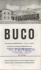 catalog BUCO 1952 information sheet catalog 0 gauge (32 mm.)Gielarenfabrik F D aa