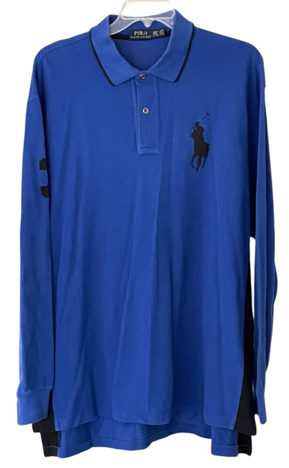 Polo Ralph Lauren 2XLT 2XL alta blu royal e navy #3 grande pony logo camicia classica