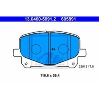 ATE BremsbeläGe 13.0460-5891.2 BremsklöTze FüR Toyota Previa _R3_