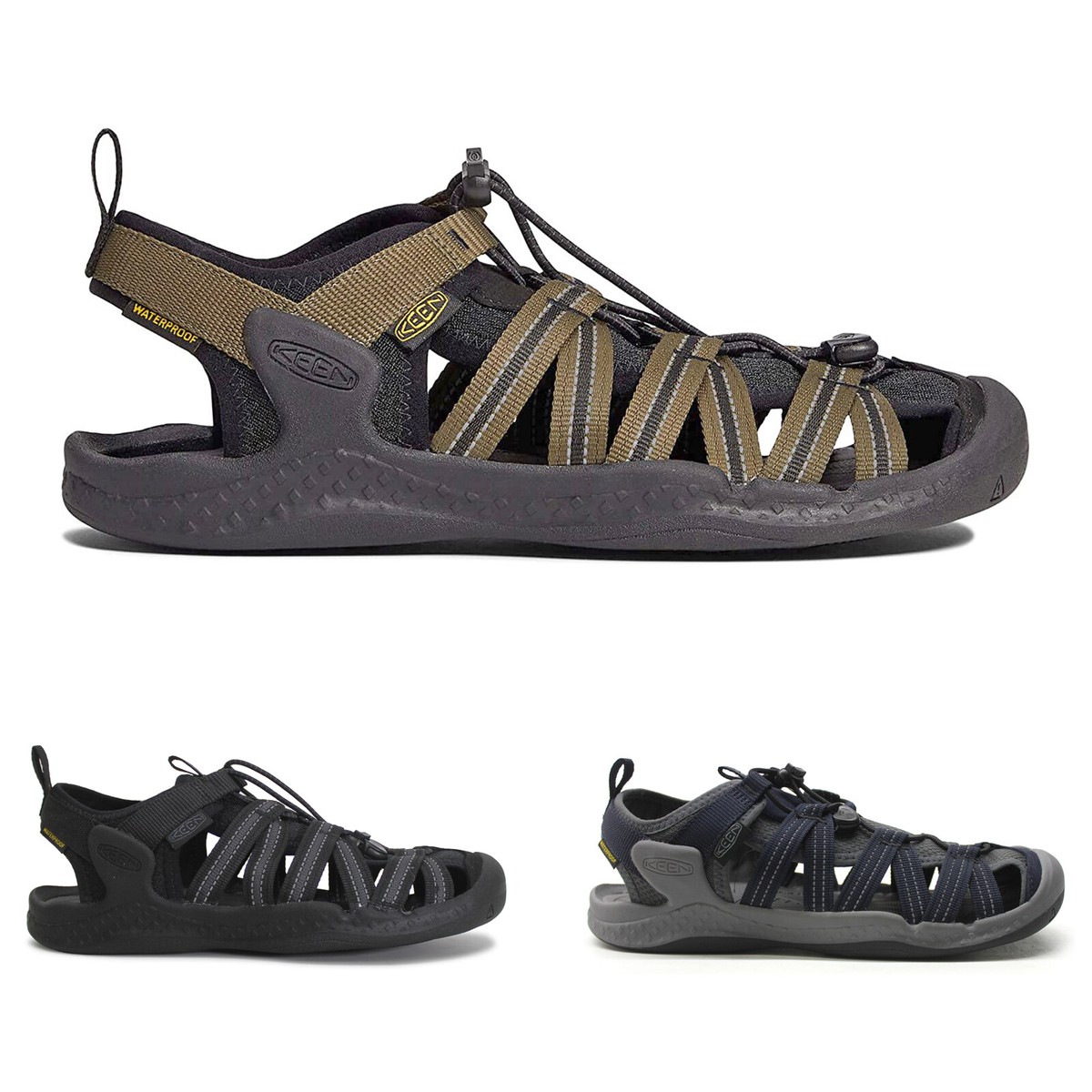 Keen Mens Sandals Drift Creek H2 Casual Lace-Up Slingback Strappy - Main Image