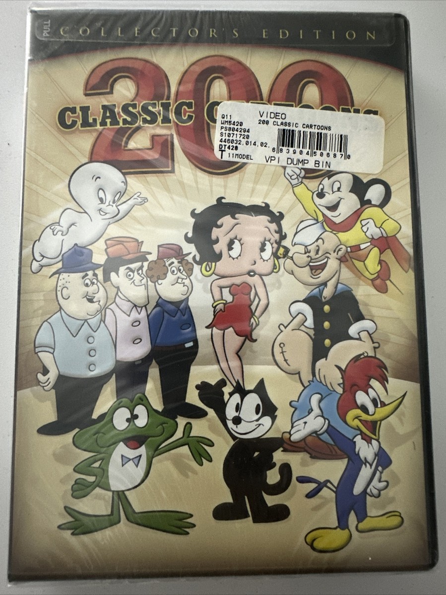 200 CLASSIC CARTOONS - 4 DISC SET. Collector's Edition