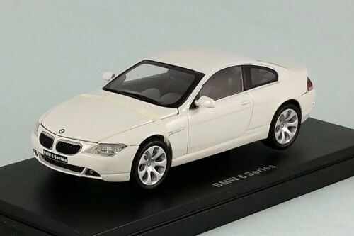 BMW 645Ci coupe WHITE with ENGINE DETAIL 1:43 KYOSHO MUSEUM diecast MINT in BOX